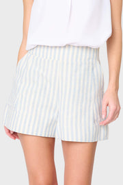 Wide Leg Short With Elastic Waistband