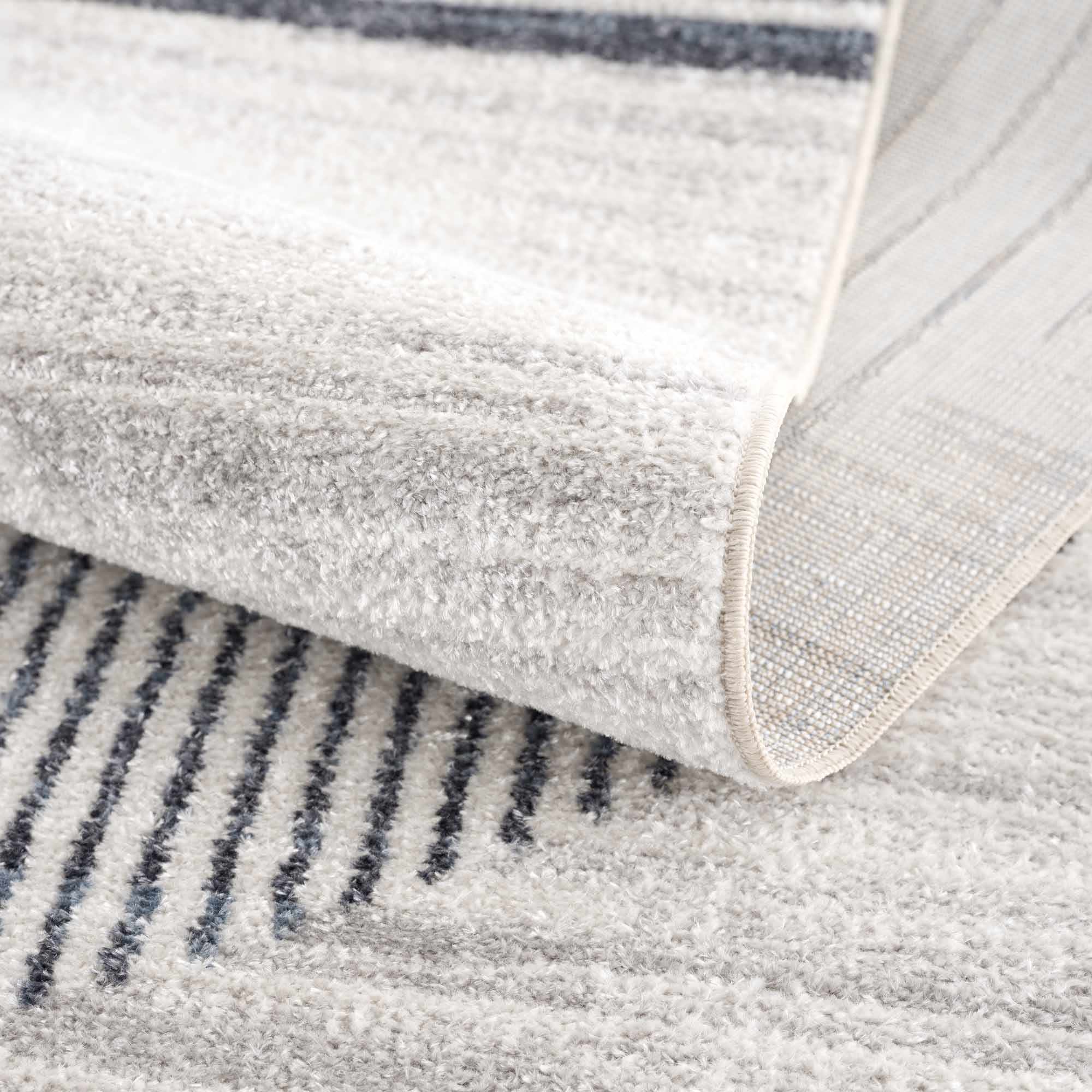 Thad Medium Gray Washable Area Rug