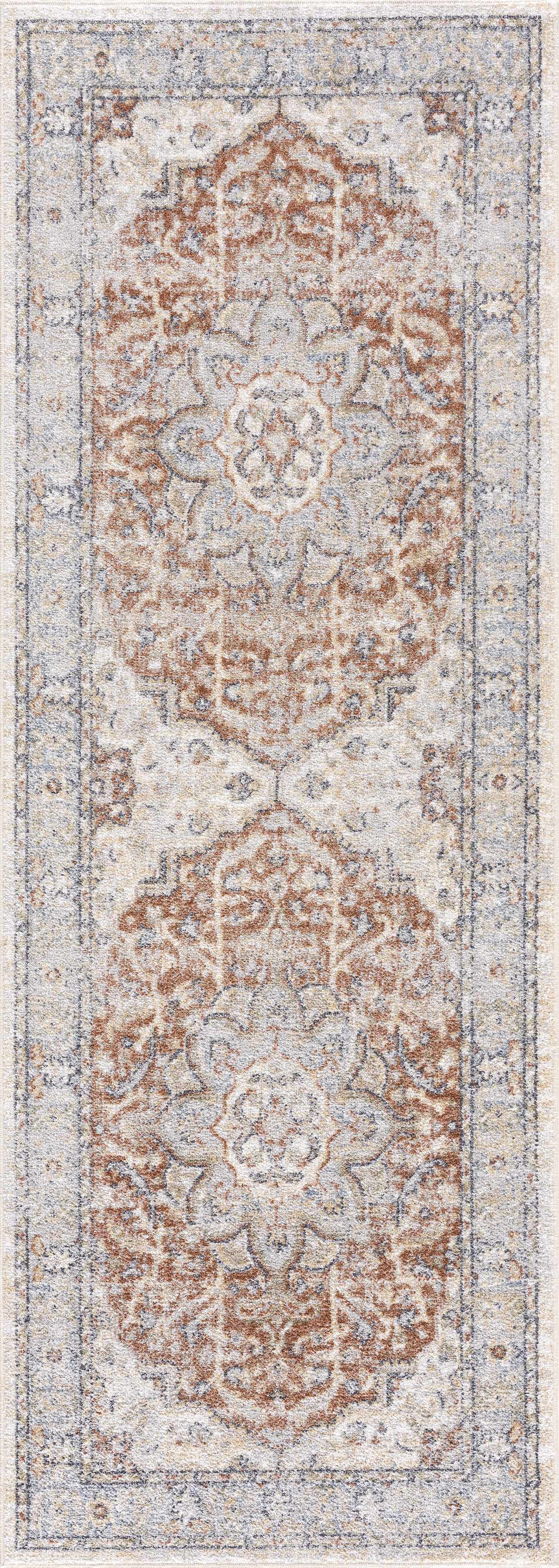 Emke Flat Pile Washable Rug