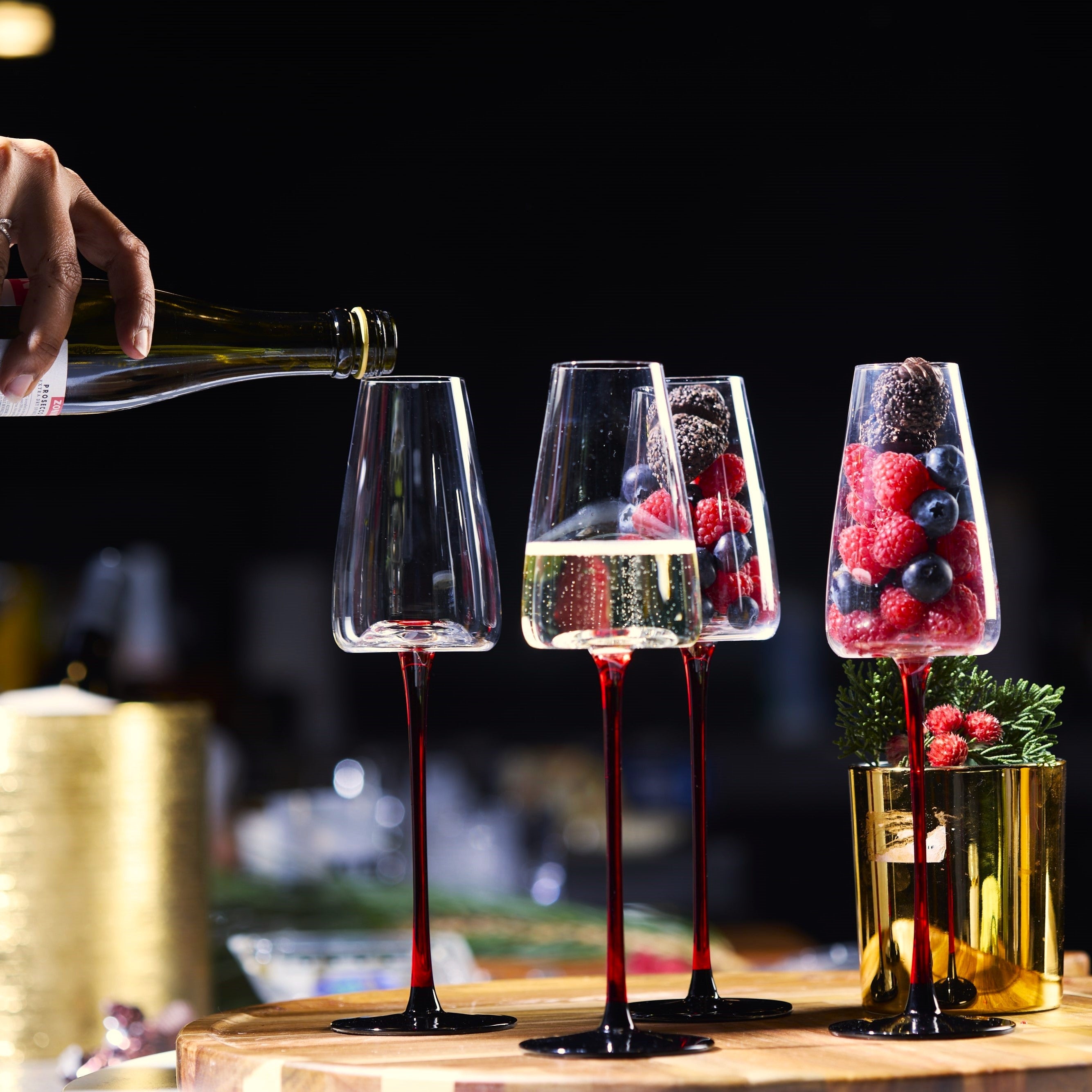 Concave Champagne Glasses - 9oz