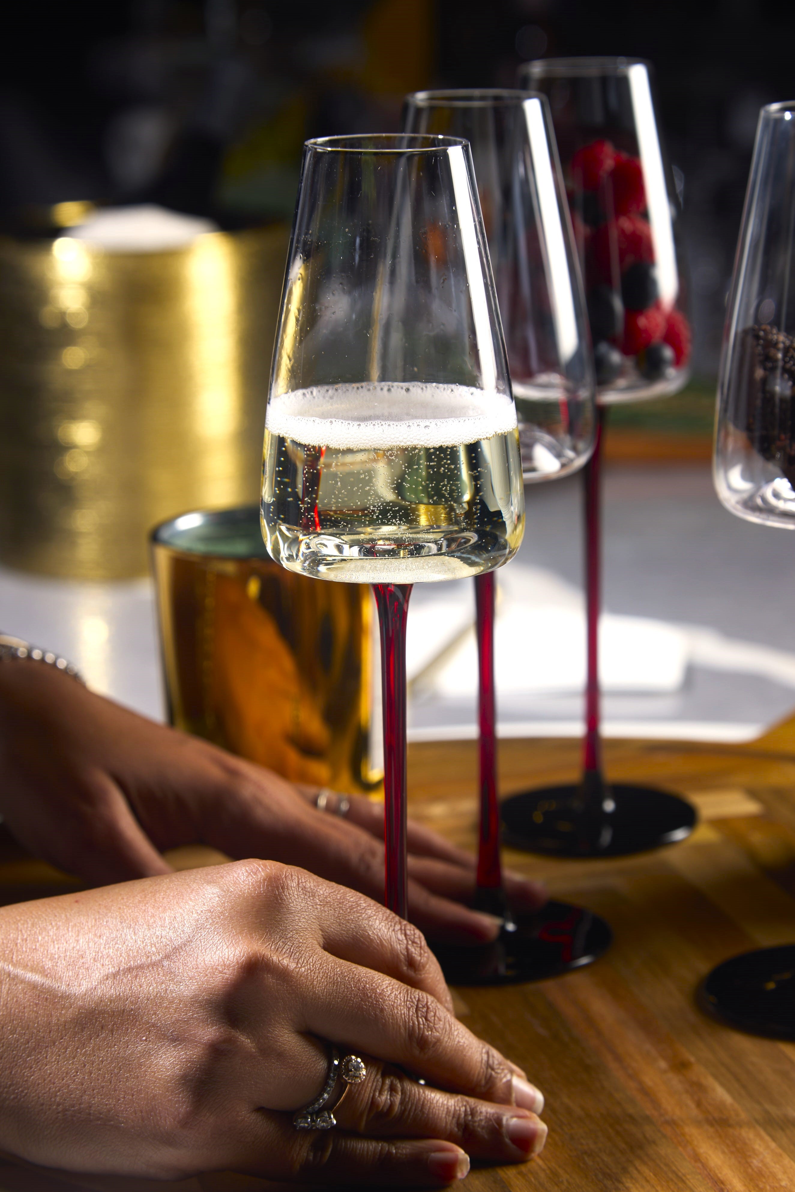 Concave Champagne Glasses - 9oz