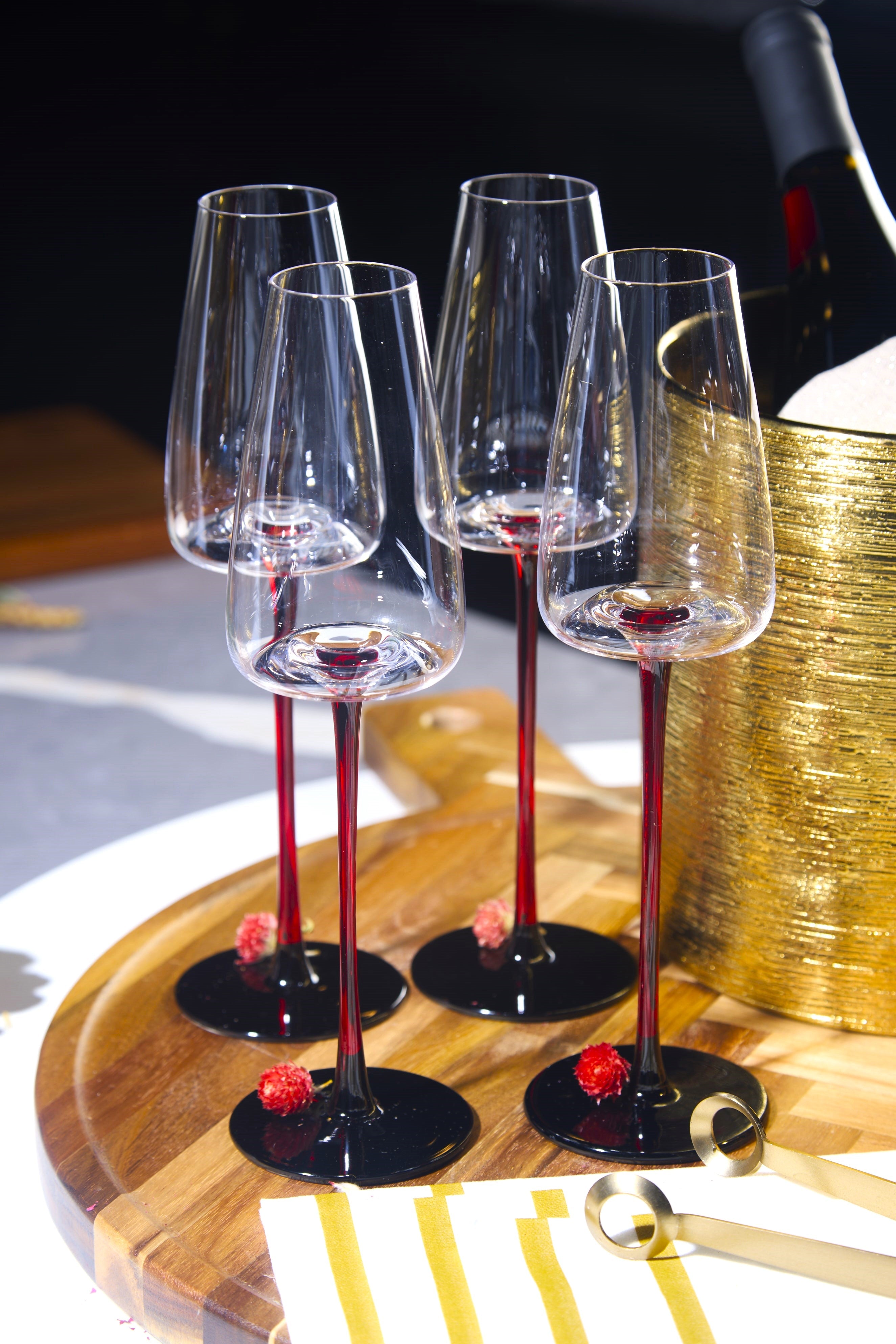 Concave Champagne Glasses - 9oz