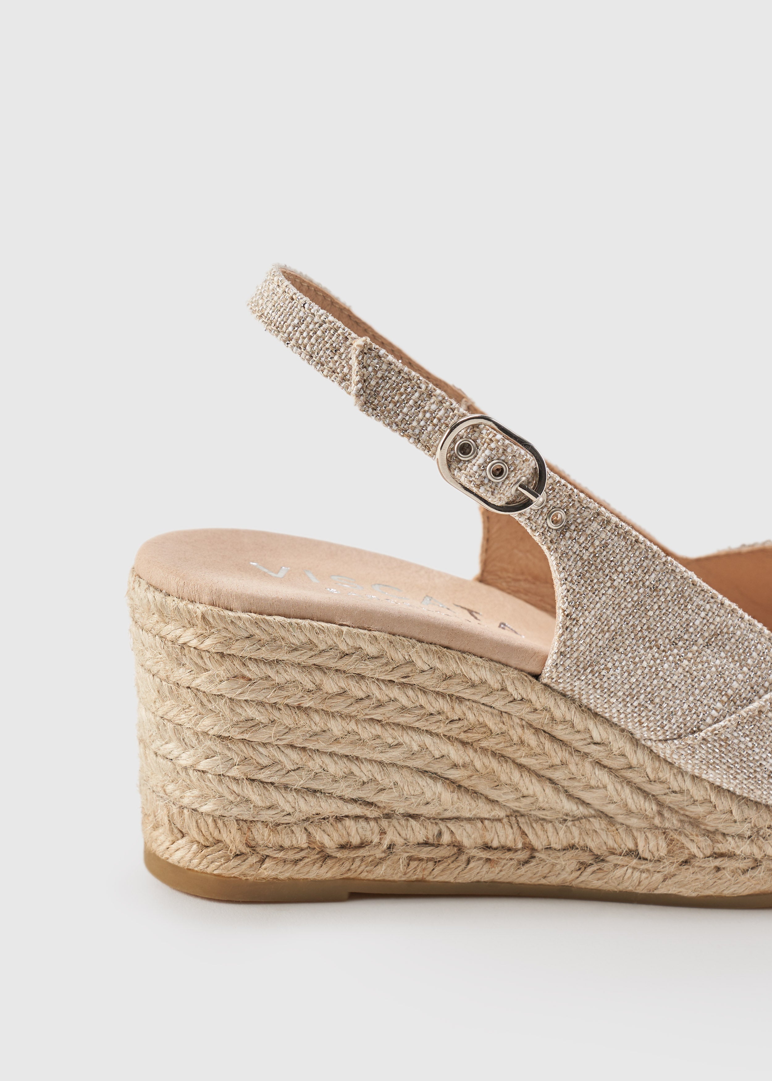 Llansa Premium Fabrics Canvas Espadrille Sandal Wedges