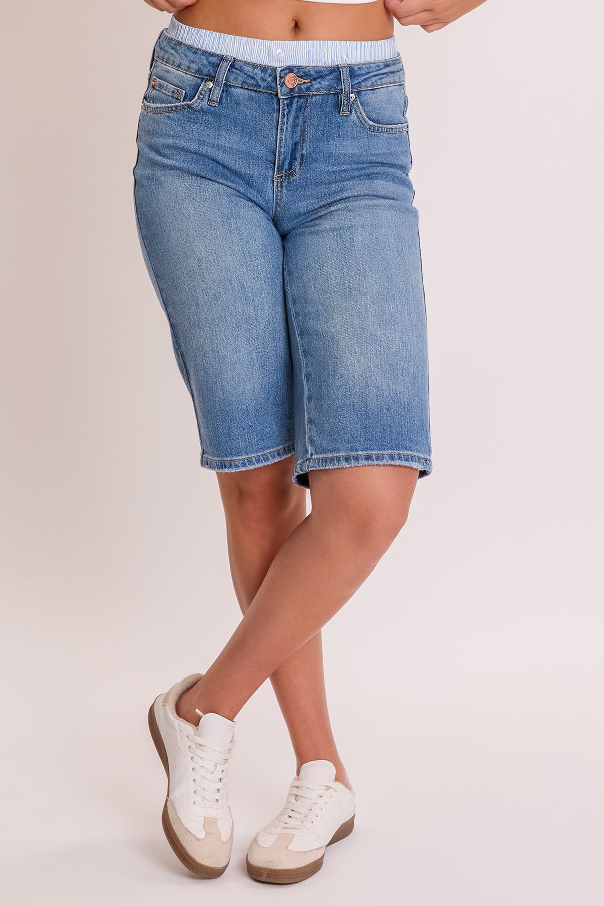 Women's Mid Rise Jort With Removable Boxer Waist
