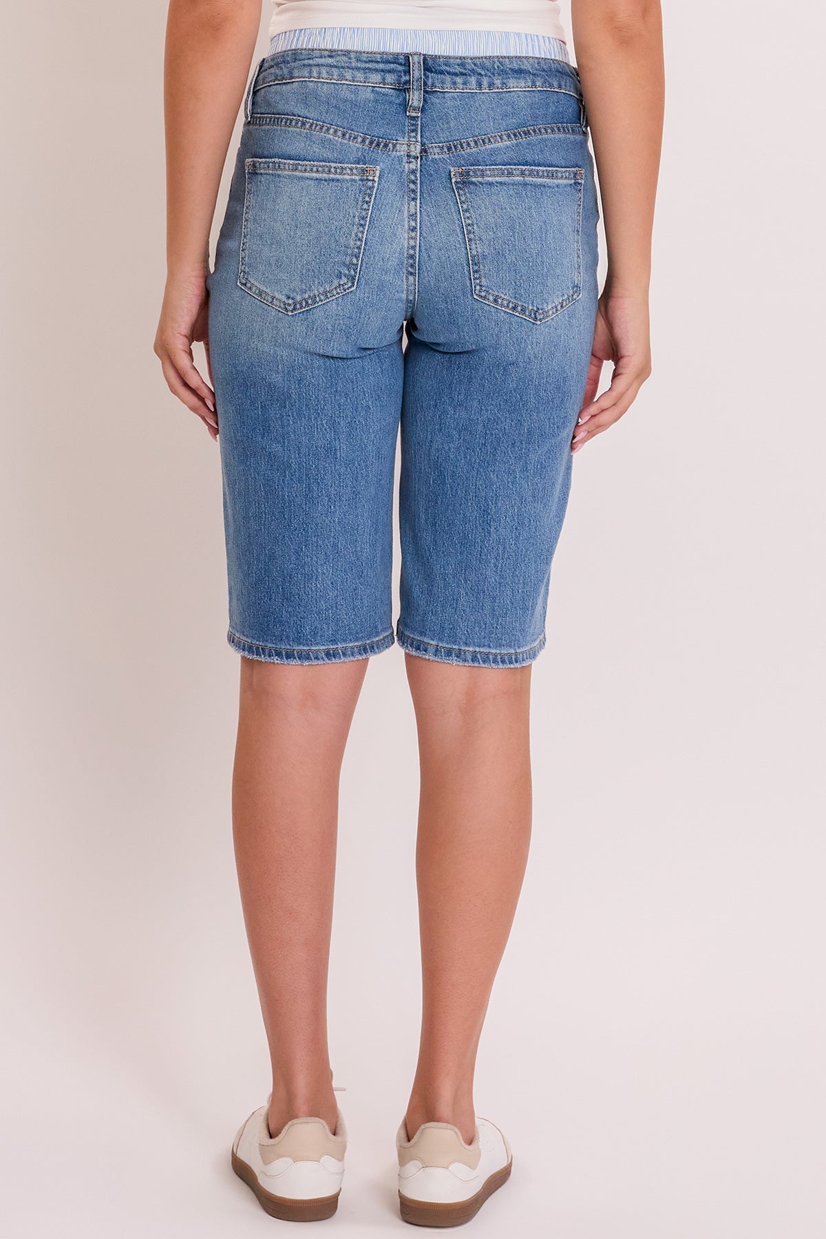 Women's Mid Rise Jort With Removable Boxer Waist
