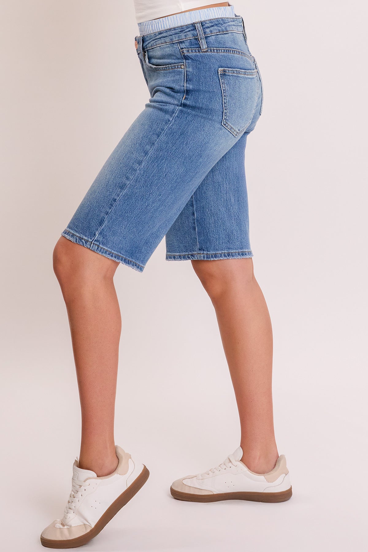 Women's Mid Rise Jort With Removable Boxer Waist