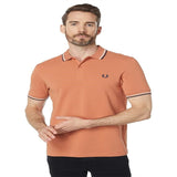 Fred Perry Twin Tipped Shirt Brown Size XL