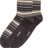 Alfani Men's Variegated Stripe Dress Socks Black Size Regular