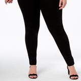 INC International Concepts Women's Plus and Petite Plus Size Tummy Control Beyond Stretch Skinny Jeans Black Size 18W