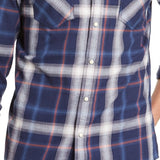 American Rag Men's Plaid Western Shirt Navy Size XX-Large