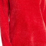 Karen Scott Women's Cowlneck Chenille Sweater Red Size X-Small