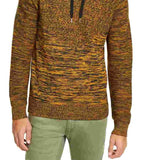 INC International Concepts Men's Monster Ribbed Knit Pullover Hooded Sweater Dark yellow Size Large