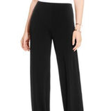 Alfani Women's Petite Knit Wide-Leg Pant Black Size Large