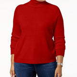 Karen Scott Women's Turtleneck Luxsoft Sweater Red Size 3X