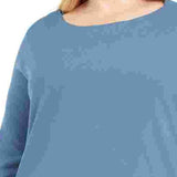 Karen Scott Women's Plus Ballet Neckline Sweater Navy Size 3X