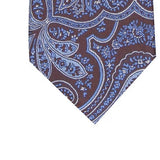 Tasso Elba Men's Neck Tie Hunter Genoa Paisley Skinny Silk Blue Size Regular