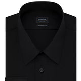 Arrow Men's Regular Fit Sateen Button-Down Shirt Black Size 15x32-33