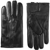 Isotoner Signature Men's Leather Sleek Heat Leather Gloves Black Size X-Large