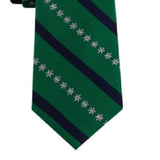Tommy Hilfiger Men's Snowflake Stripe Tie Green Size Regular