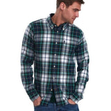 Barbour Men's Highland Check Shirt Green Size Medium