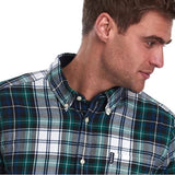 Barbour Men's Highland Check Shirt Green Size Medium