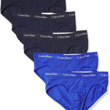 Calvin Klein Men's 6 Pk Hip Briefs Blue Size X-Large