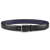 Original Penguin Men's Burnished Bird Leather Belt Black Size 42 REG