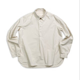 Labo.Art Camica Carta Egitto Oversized Long Sleeve Button Front Shirt Beige Size 2