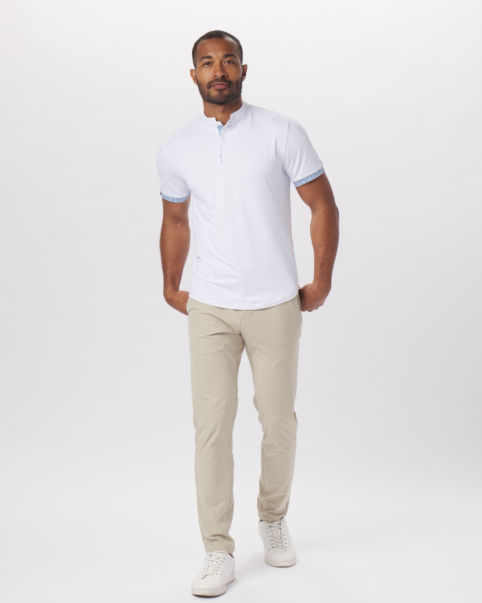 Catalyst Polo | Mantra Collar | Coral Contrast