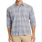 Peter Millar Crown Hill Point Long Sleeve Shirt Charcoal Size XXL