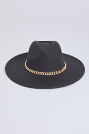 Women’s Chain Wide Brim Hat