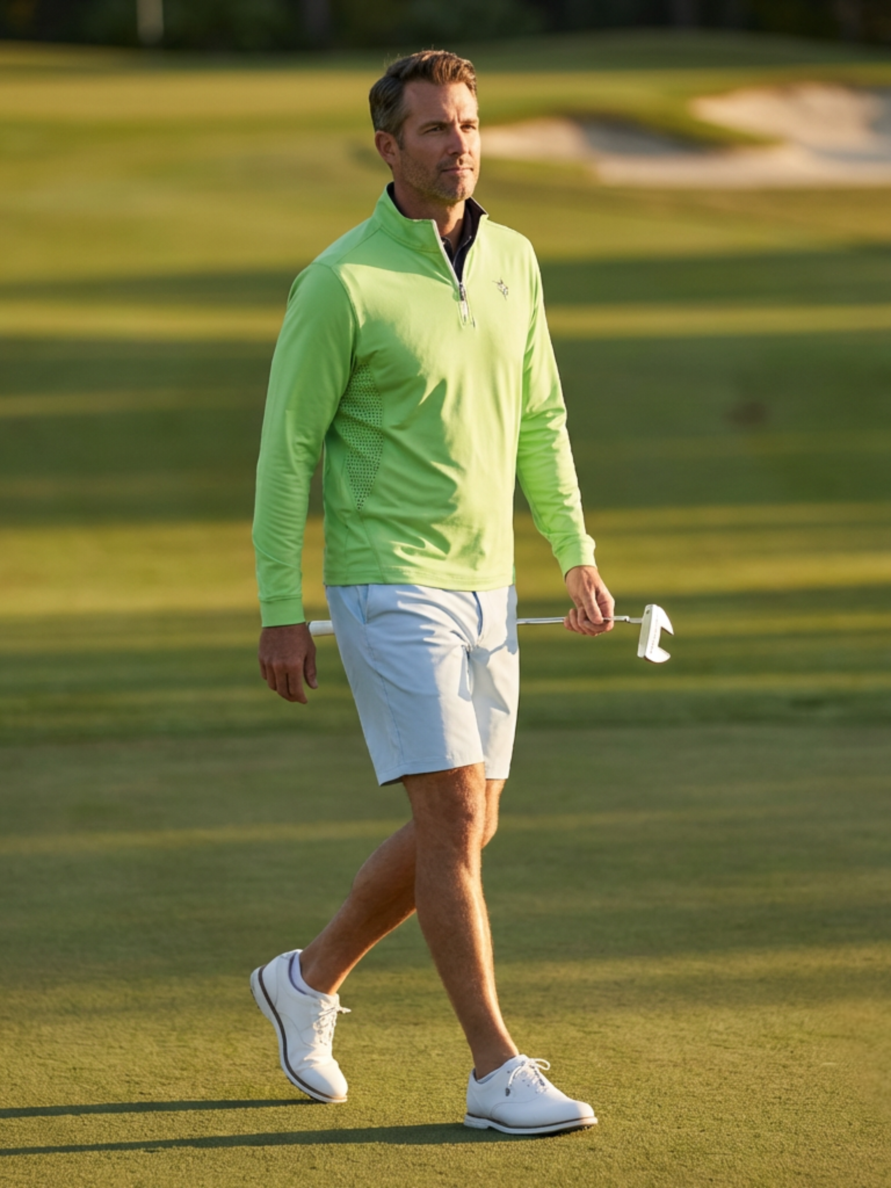 Monterey Performance Green Quarter Zip