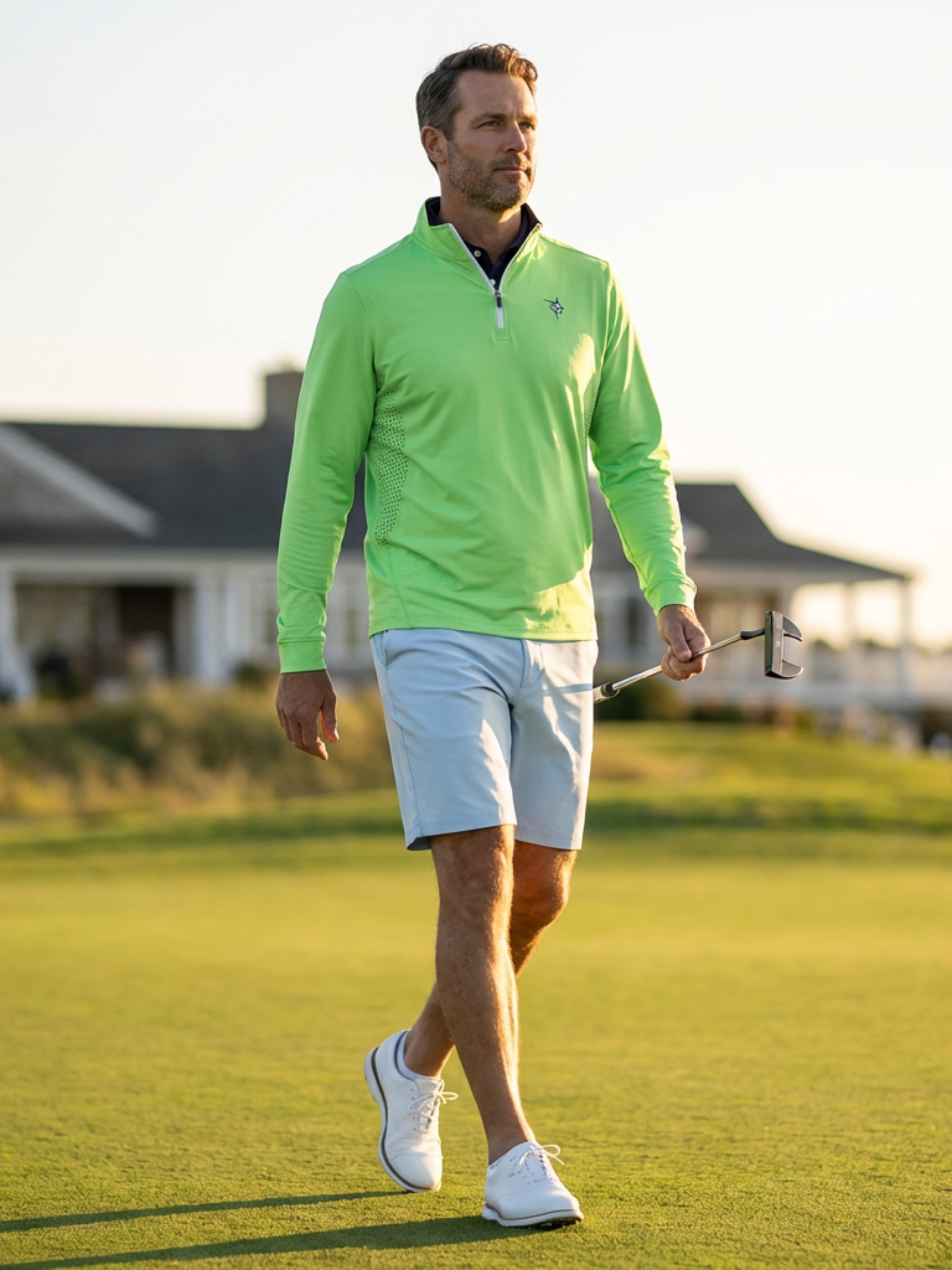 Monterey Performance Green Quarter Zip