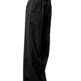 Moon River Layered Waistband Pants Black