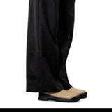 Moon River Layered Waistband Pants Black