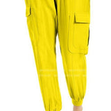 INC International Concepts Women's Utility Jogger Pants Yellow Size Large