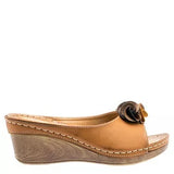 Gc Shoes Sydney Wedge Sandal Women's Shoes Brown Size 7.5 M