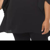 Michael Kors Women's Plus Ring-Shoulder Top Black Size 1X