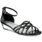 Easy Street Tarrah Evening Sandals Women's Shoes Charcoal Size 8 M