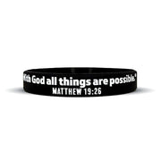 Matthew 19:26 Wristband