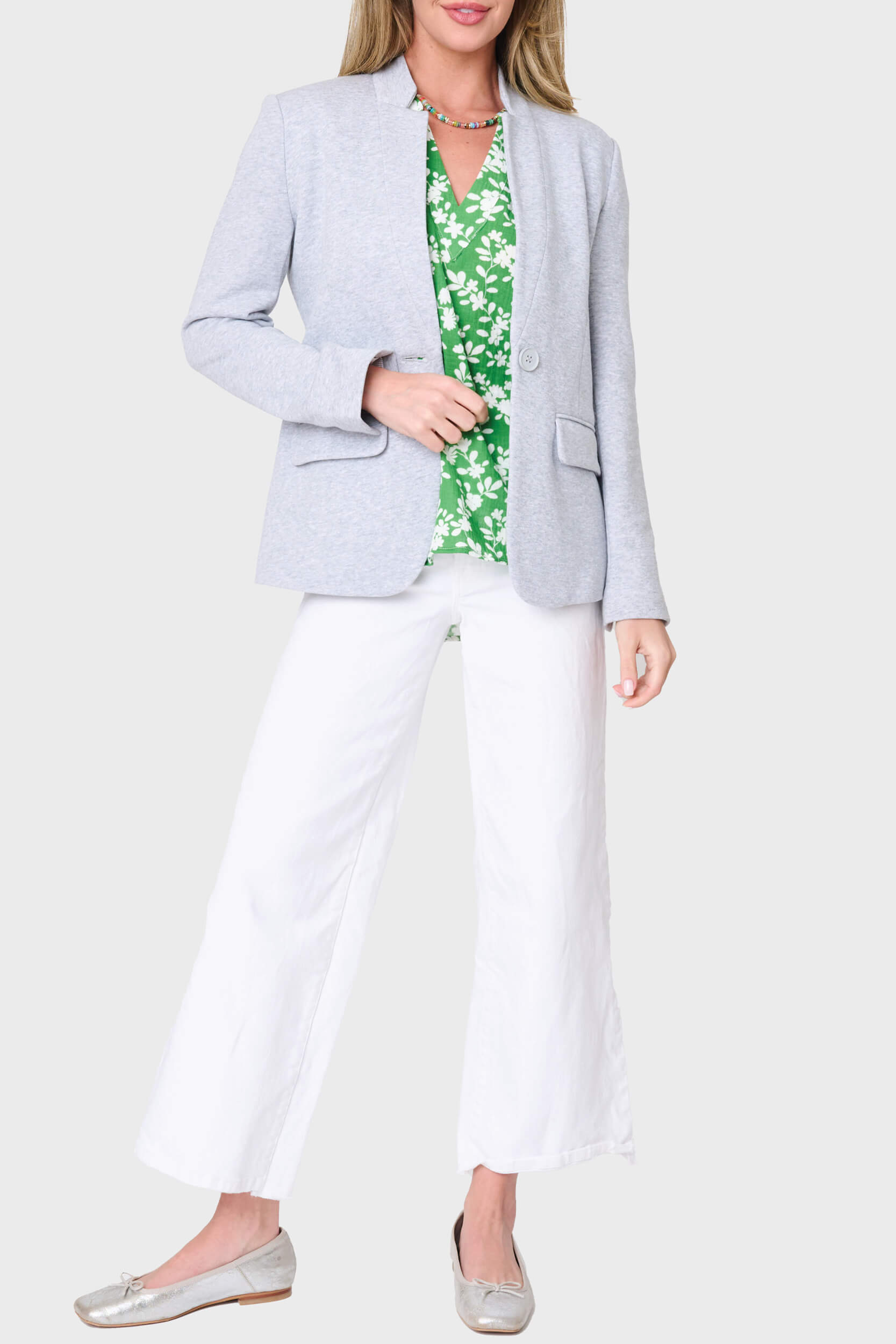 Meadow Puff Sleeve V-neck Gauze Top