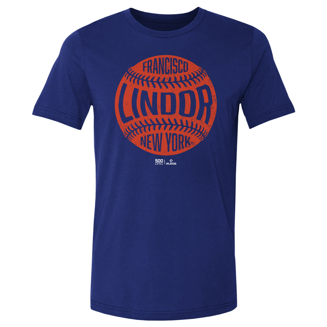 Francisco Lindor New York M Vintage Baseball WHT T-Shirt