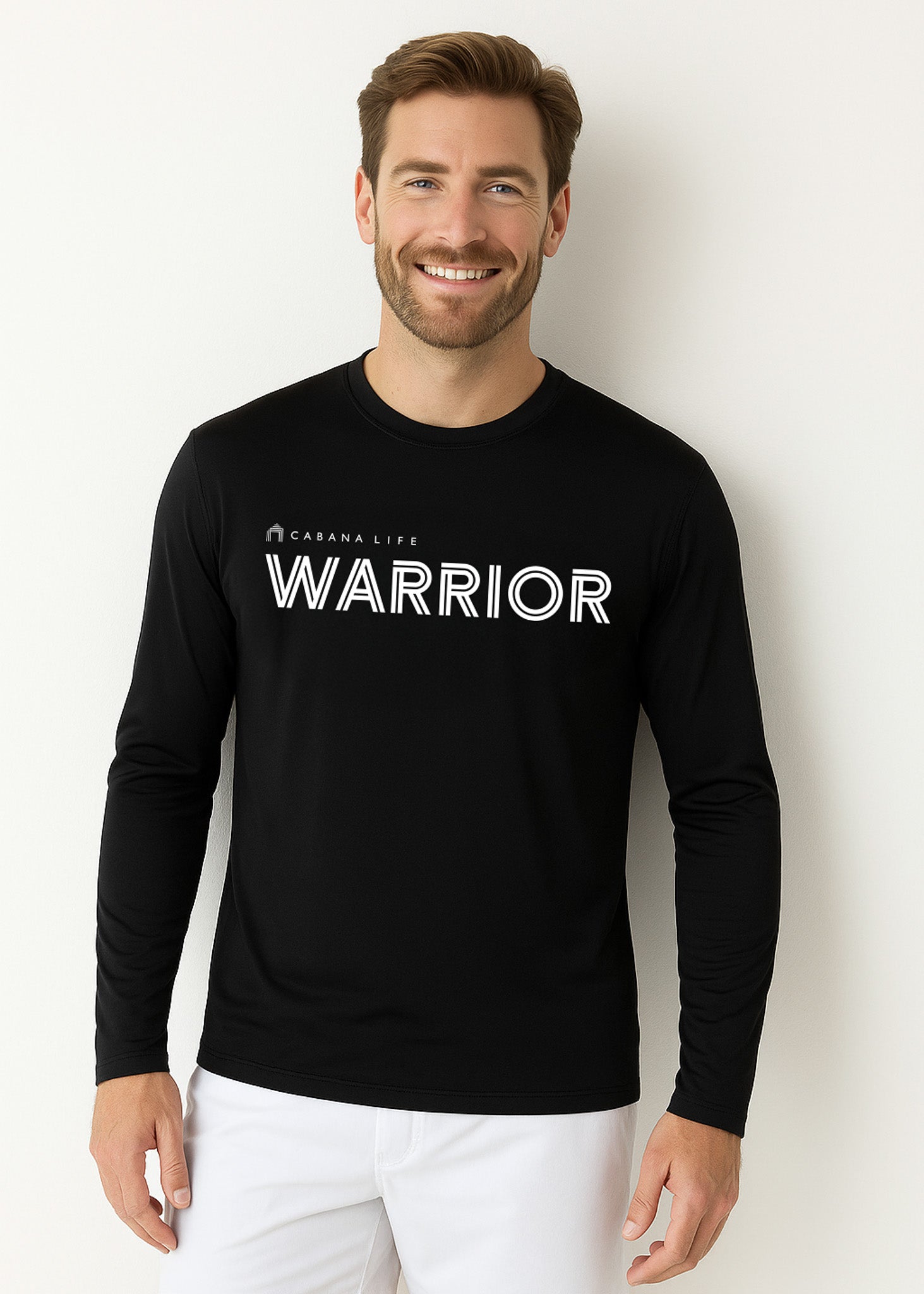 Black Unisex Long Sleeve Warrior Performance Shirt