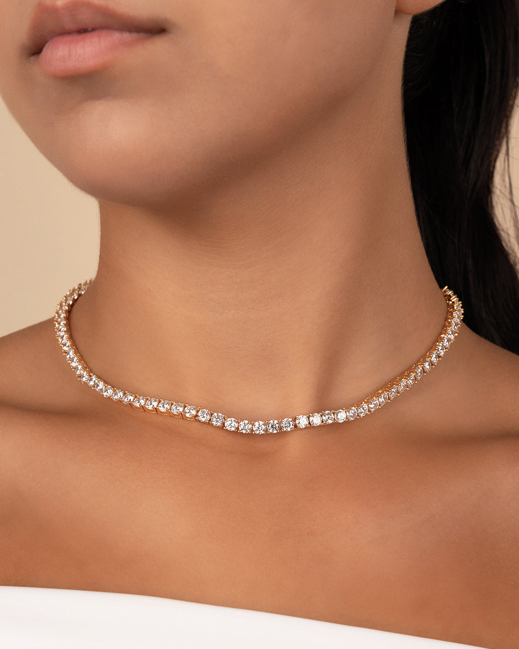 Jadon Adjustable Cz Tennis Necklace