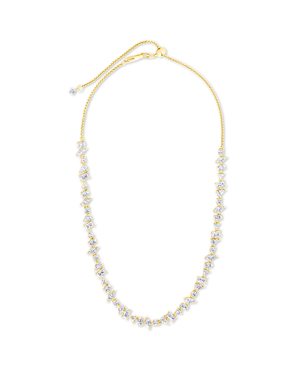 Ellery Adjustable Cz Tennis Necklace