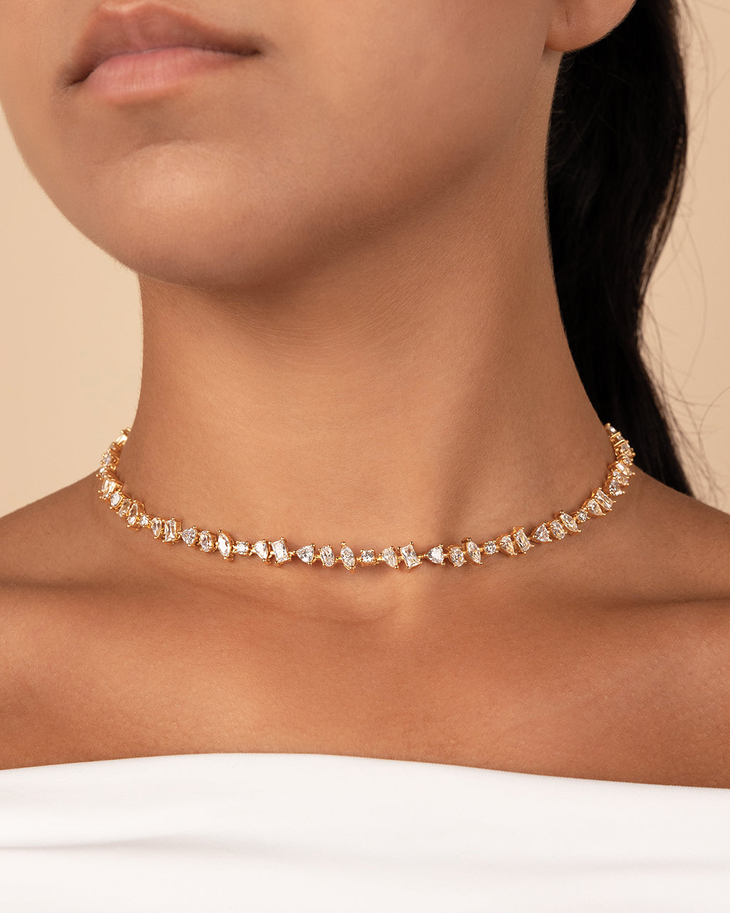 Ellery Adjustable Cz Tennis Necklace