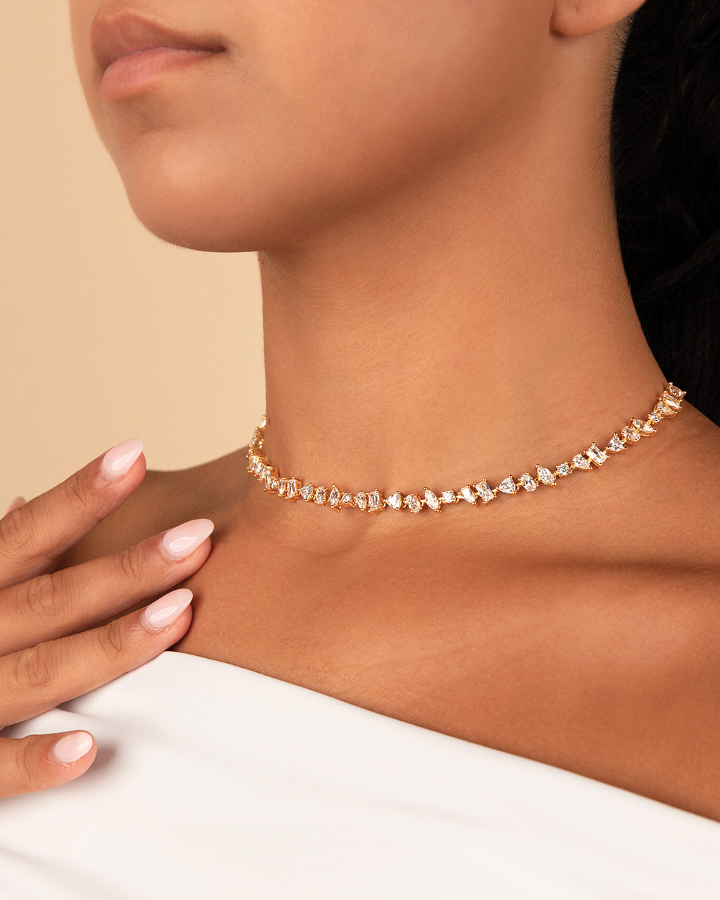 Ellery Adjustable Cz Tennis Necklace