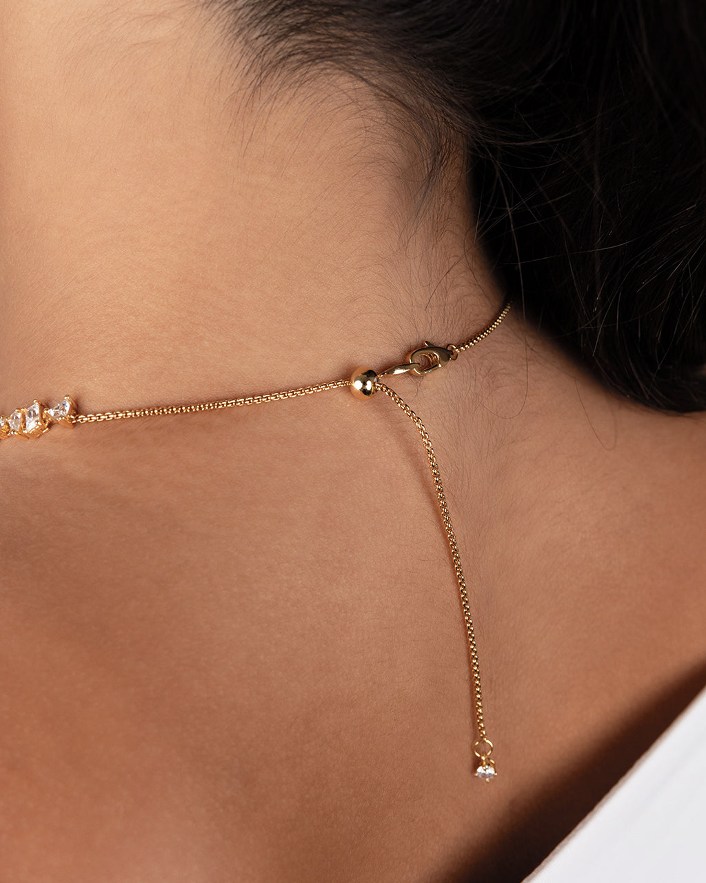 Ellery Adjustable Cz Tennis Necklace