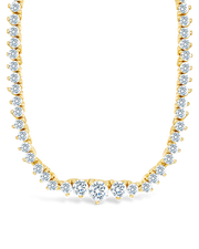 Tatum Adjustable Cz Tennis Necklace