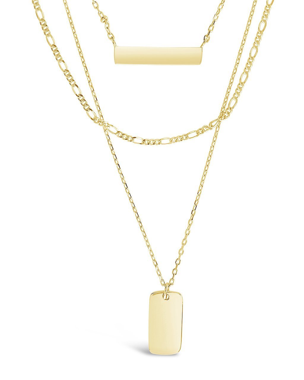 Triple Layered Bar Necklace